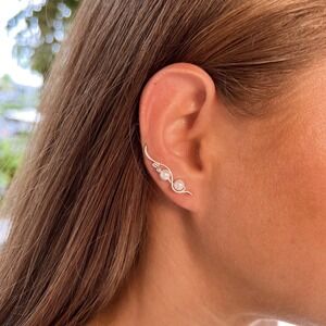 Ear climbers with pearls - Sterling Silver 925